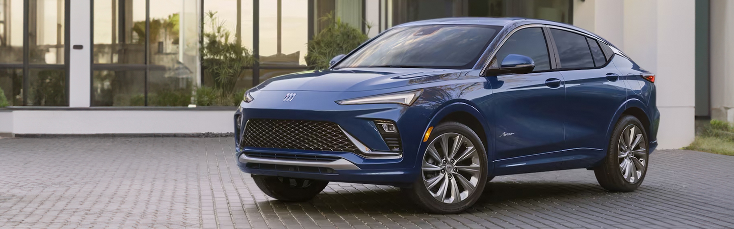 2024 Buick Envista vs. 2024 Honda HR-V frontview blue