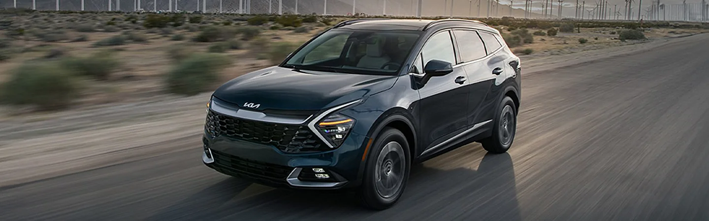 2024 Kia Sportage Specs black color and front view