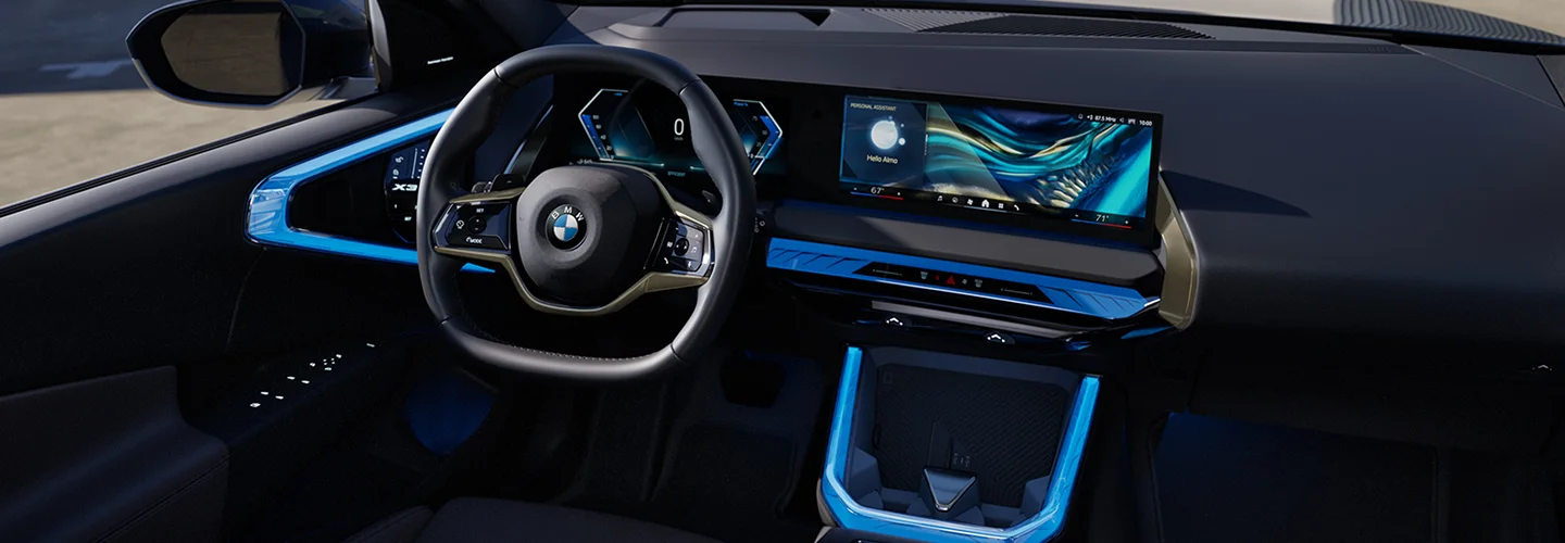 inside the new BMW X3 in Tallahassee FL