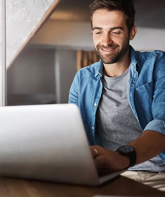 man car shopping online