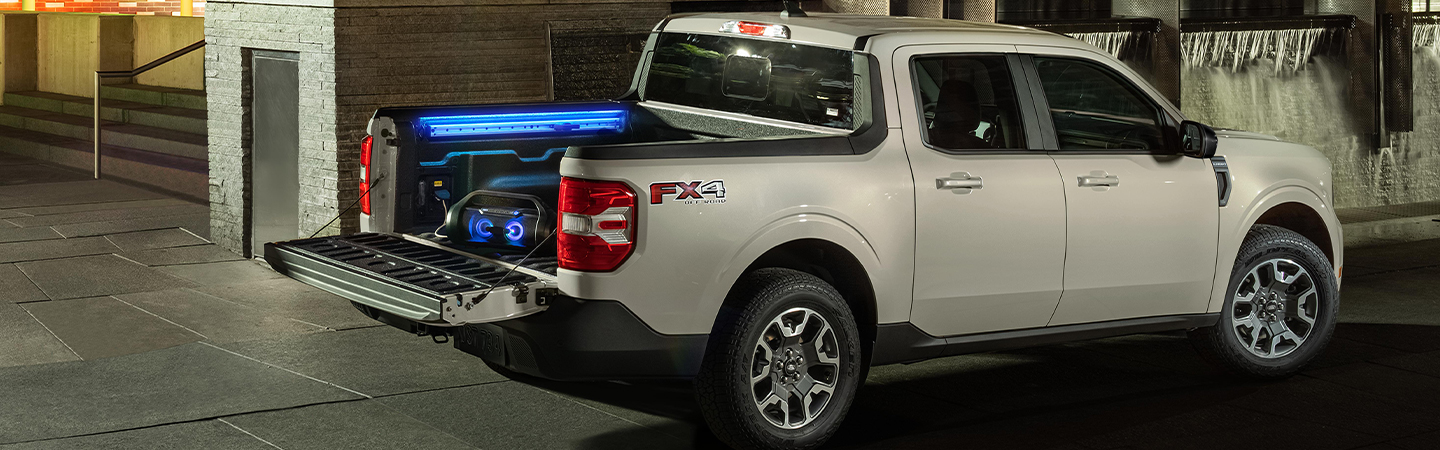 2024 Ford Maverick front side in white and blue  colour