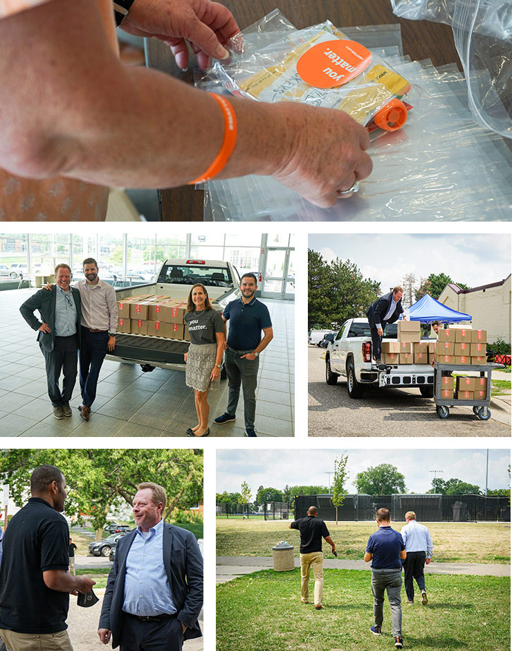 Collage of in the community