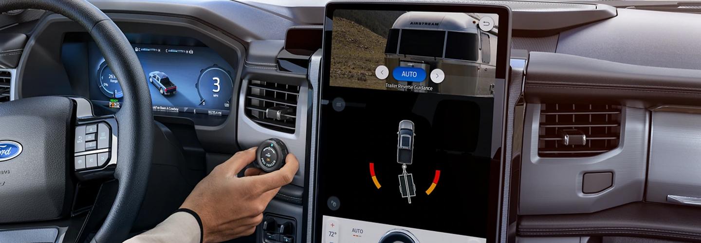 Interior of Ford F-150 Lightning