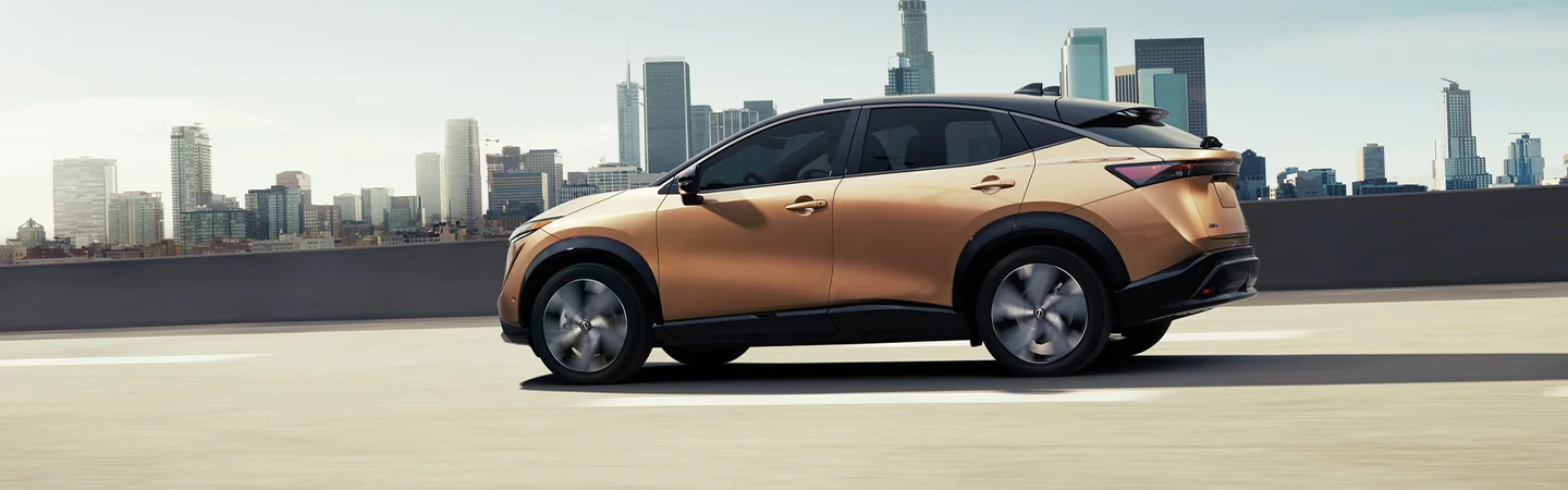 2024 Nissan ARIYA Specs brown color side view