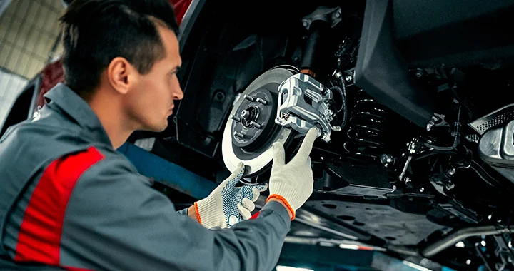 working on brakes