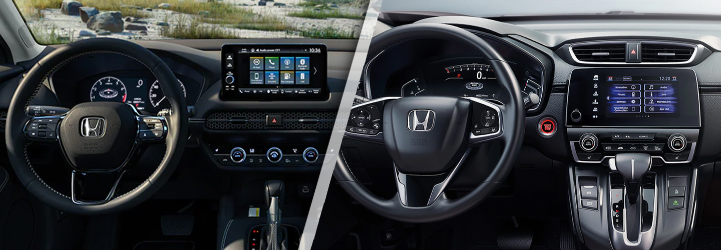 2022 Honda HR-V vs. CR-V interior