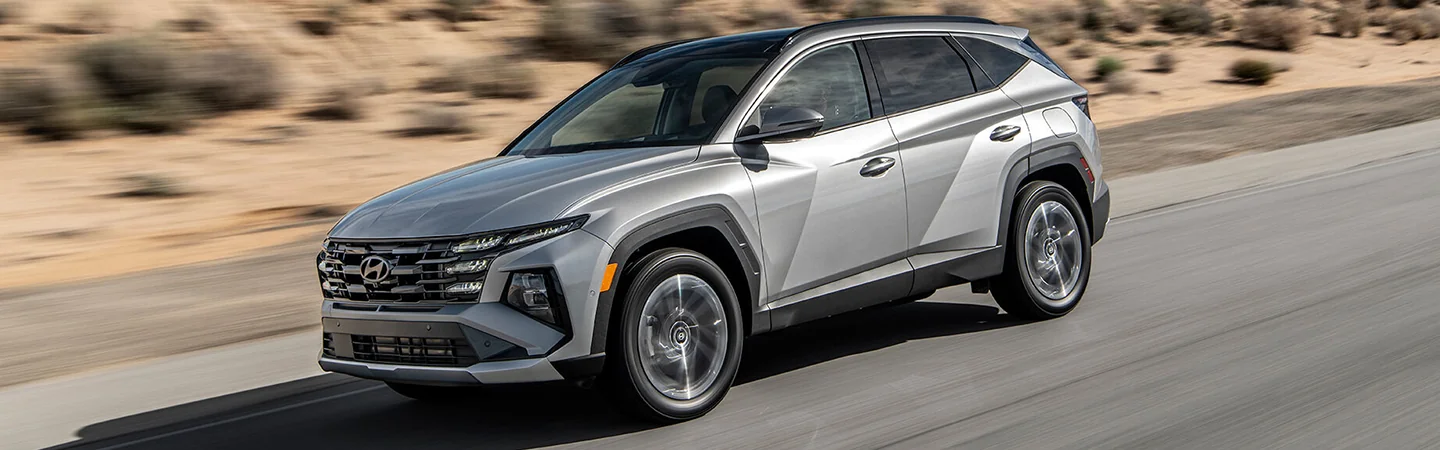 2025 Hyundai Tucson Specs  color sliver side view