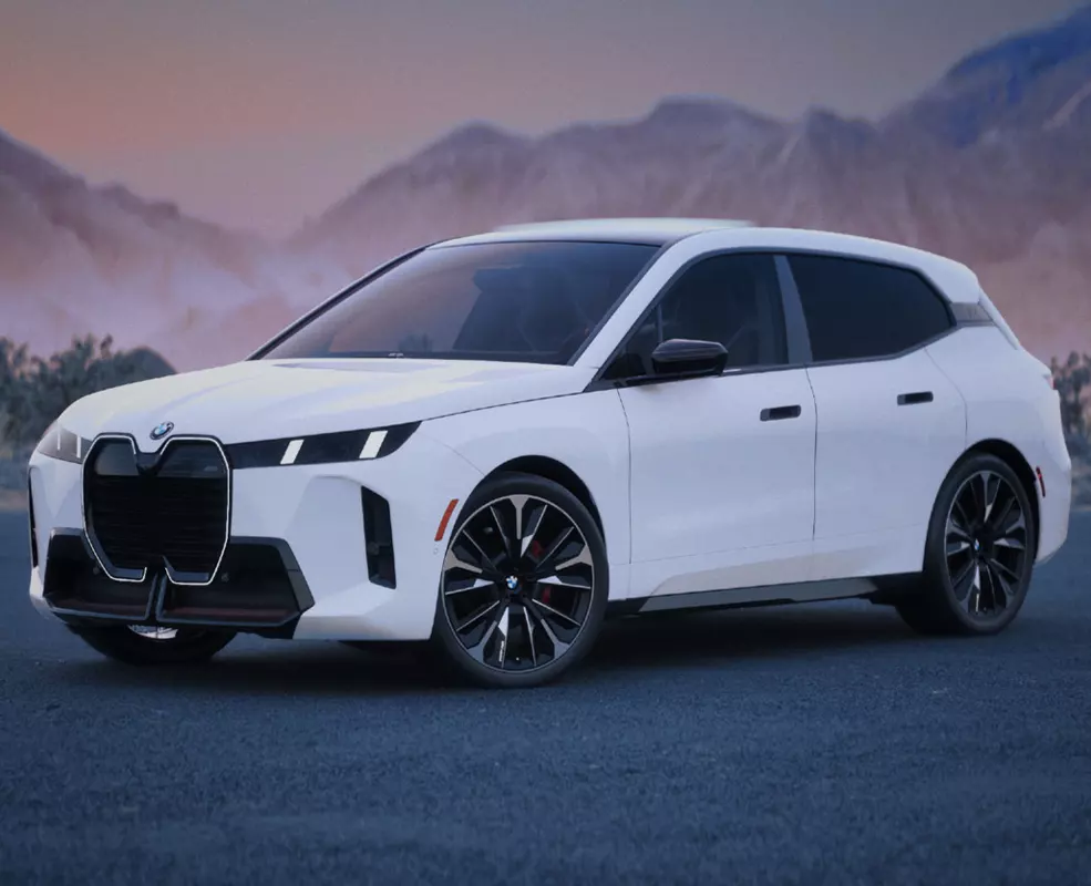 Luxury vehicle exterior shown from a three-quarter angle