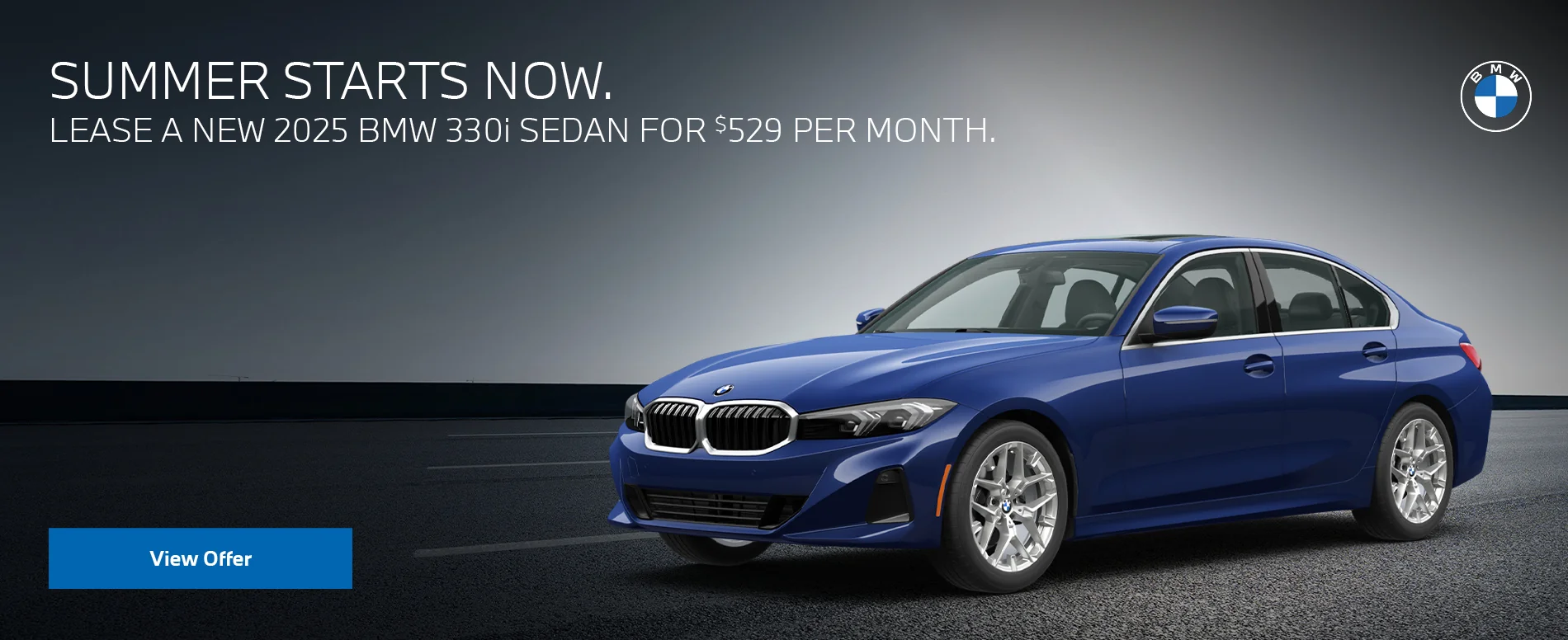 LEASE A NEW 2025 BMW 330i SEDAN FOR $529 PER MONTH.