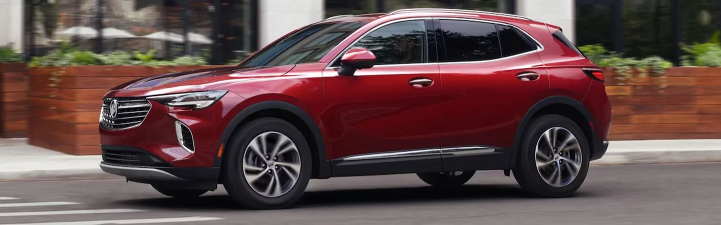 2024 Buick Envision Specs red color side view