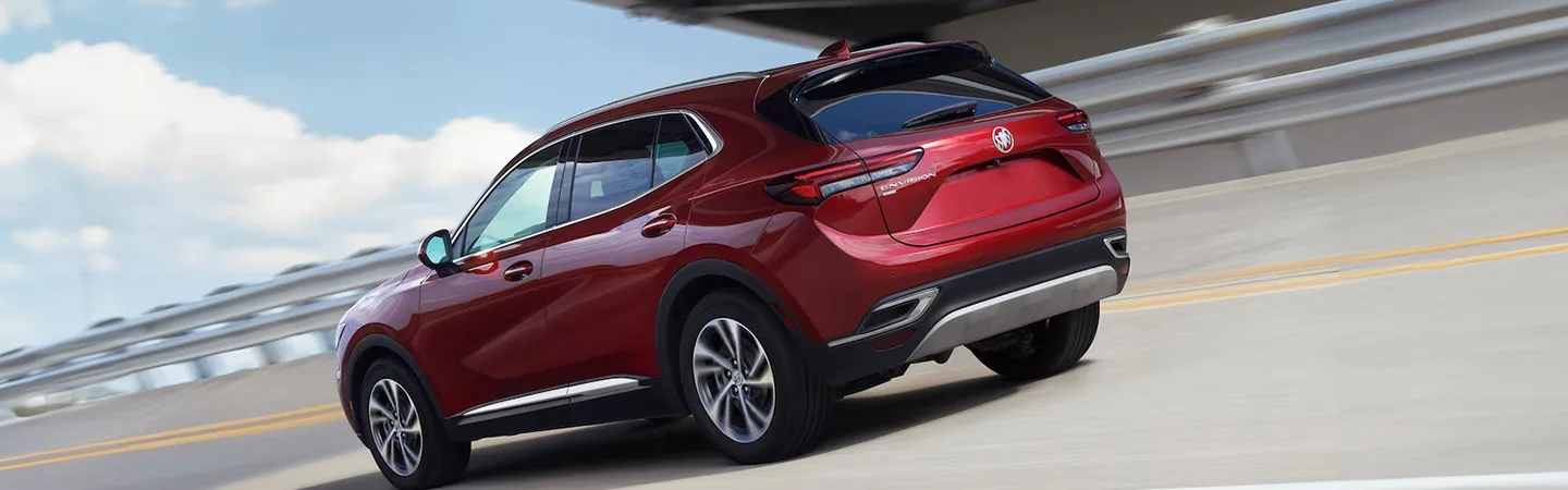 2024 Buick Envision Specs red color back side view