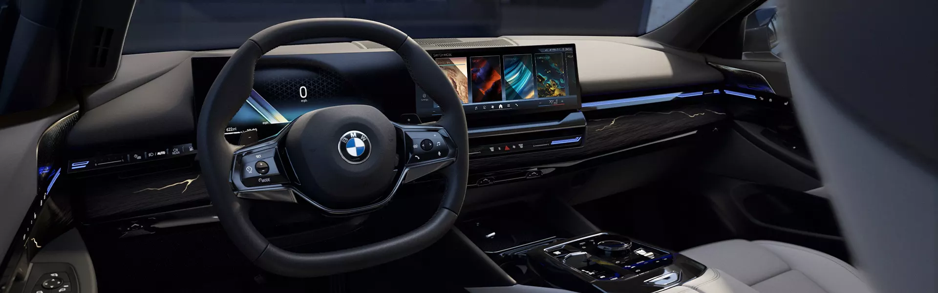 inside the new BMW 530i sedan