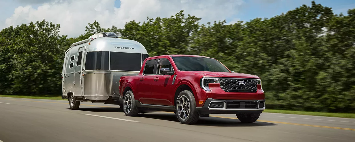 Ford Truck towing a trailer
