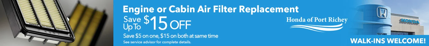 Engine or Cabin Air Filter Replacement - Save Up to $15 Off
