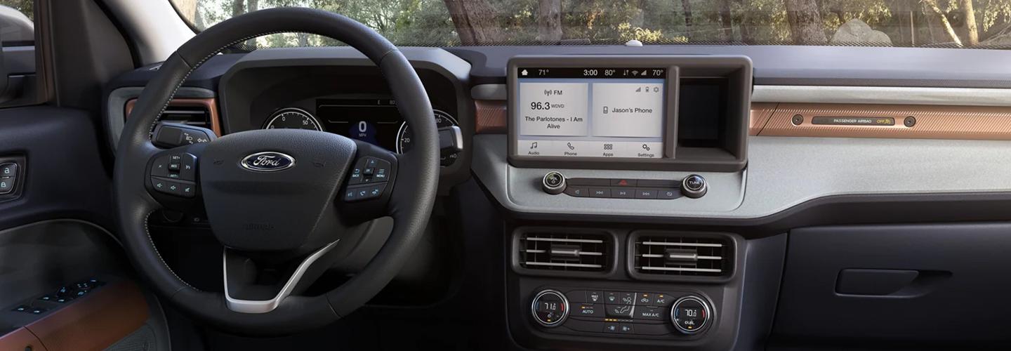 View of the 2022 Ford Maverick dash