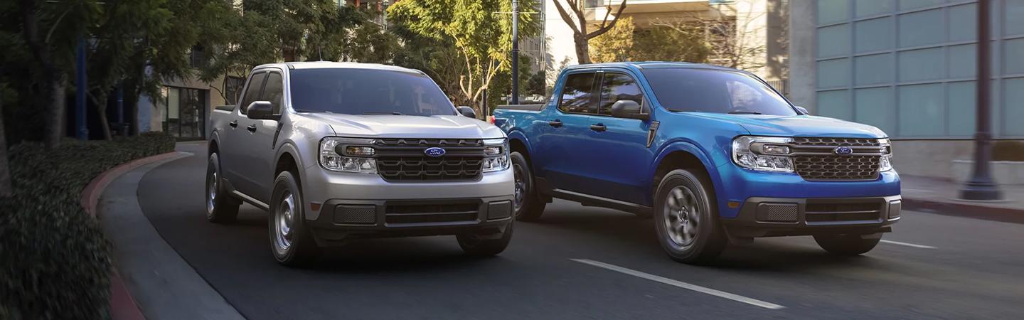 2022 Ford Maverick driving in the city