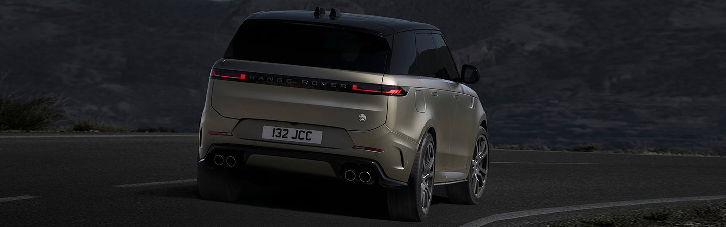 2024 Range Rover Sport Specs back side in brown colour