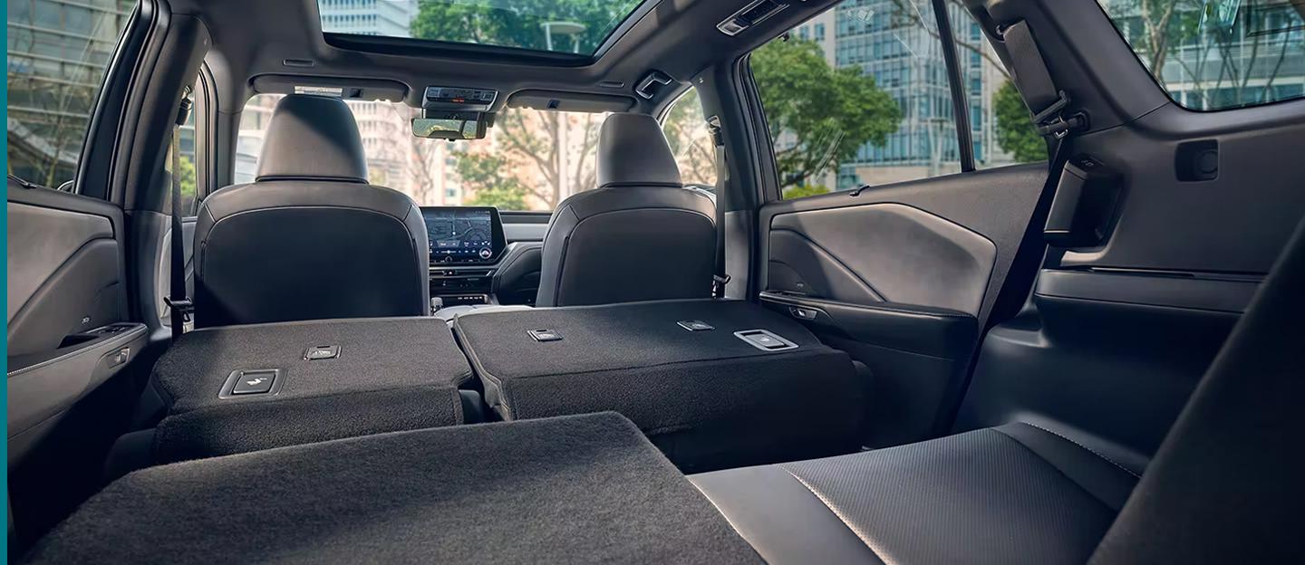 View of the backseats of the Lexus TX