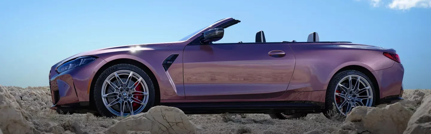 2025 BMW 4 Series Specs  color pink side view