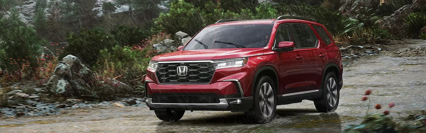 2025 Honda Pilot vs Honda CR-V For Sale red front view