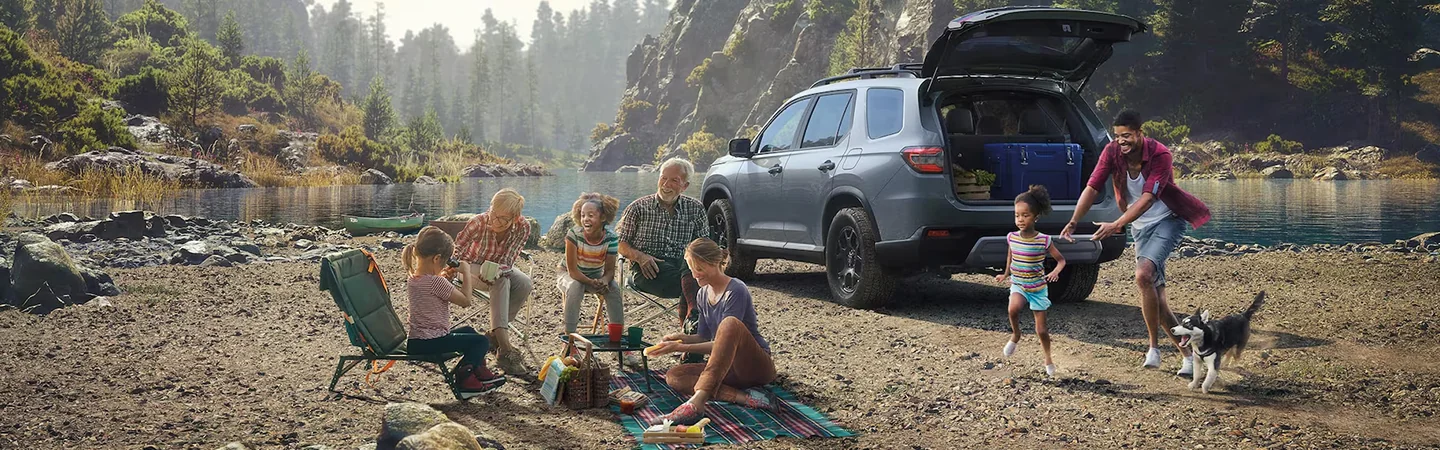 2025 Honda Pilot vs Honda CR-V For Sale black back side view