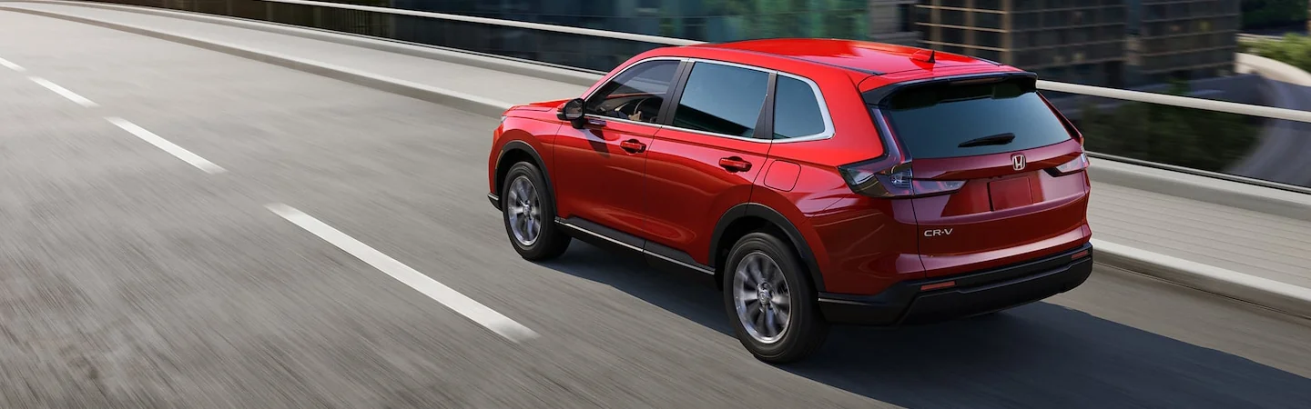 2025 Honda Pilot vs Honda CR-V For Sale red back side view