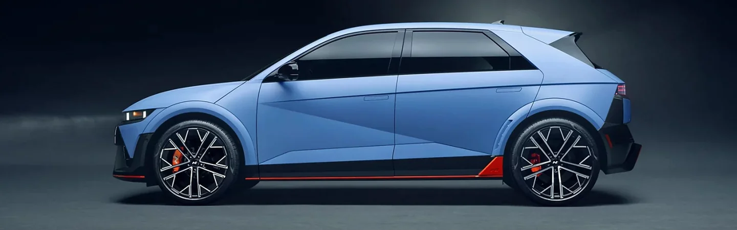 2025 Hyundai IONIQ 5 N Specs bluecolor sideview