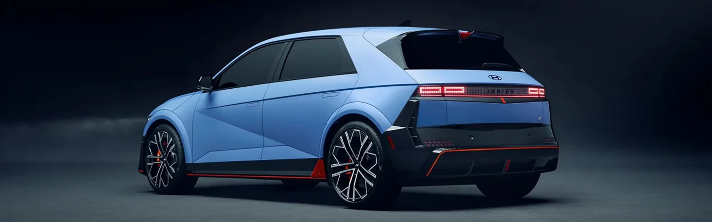 2025 Hyundai IONIQ 5 N Specs bluecolor backview