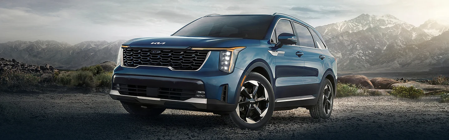 2024 Kia Sorento Specs color blue front view