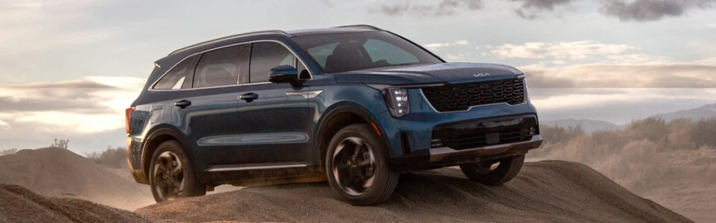 2024 Kia Sorento Specs color blue side view