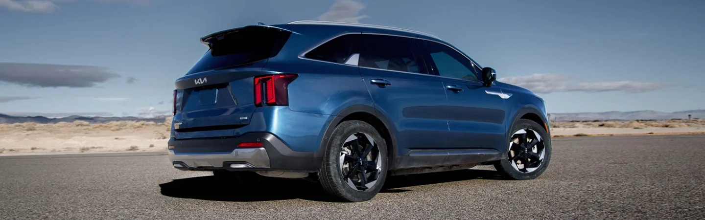 2024 Kia Sorento Specs color blue back view