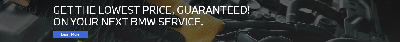 GET THE LOWEST PRICE, GUARANTEED! ON YOUR NEXT BMW SERVICE.