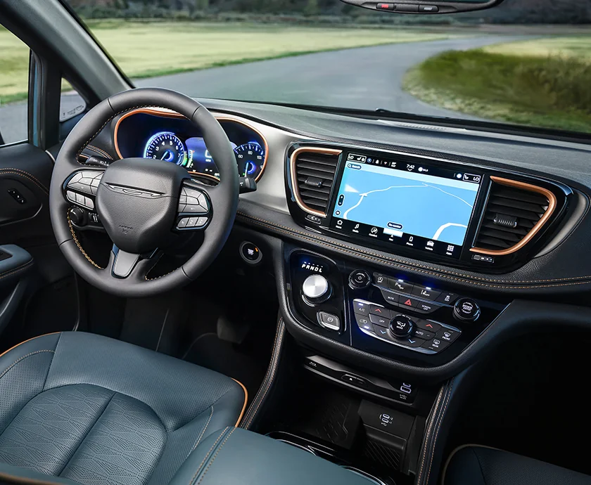view of the 2027 Chrysler Pacifica dashboard