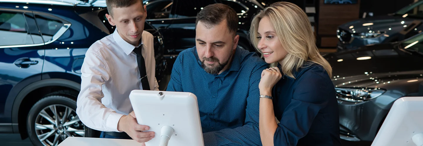 discussing car financing