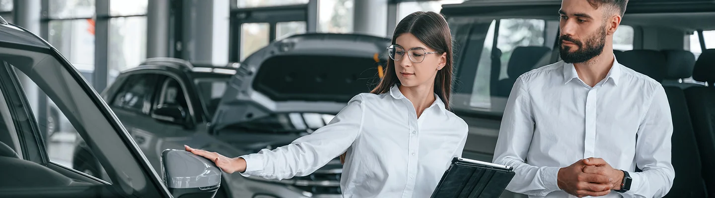agents in car showroom