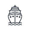 cruise ship icon