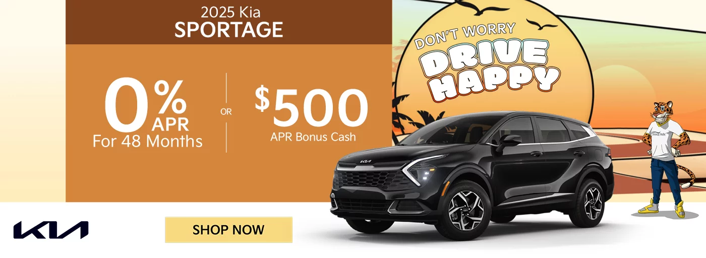 2025 Kia Sportage 0% APR For 48 Months  $500 APR Bonus Cash