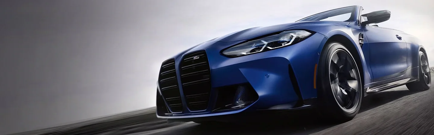 front headlight in blue colour