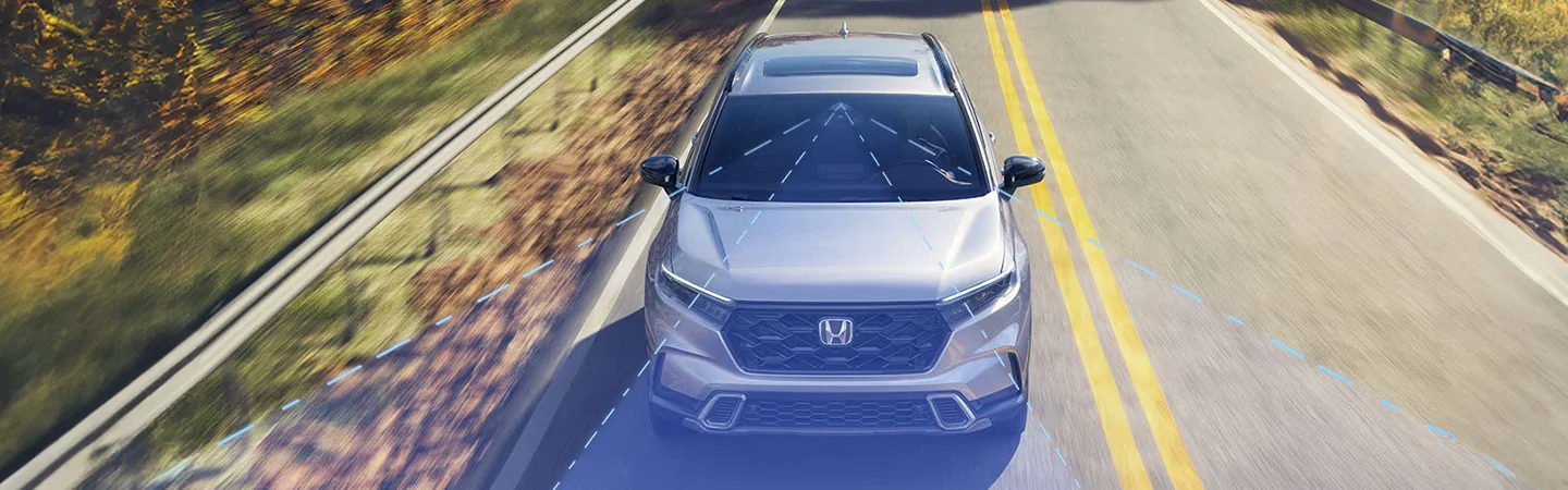 top view showing scan range 2025 Honda CR-V EX-L
