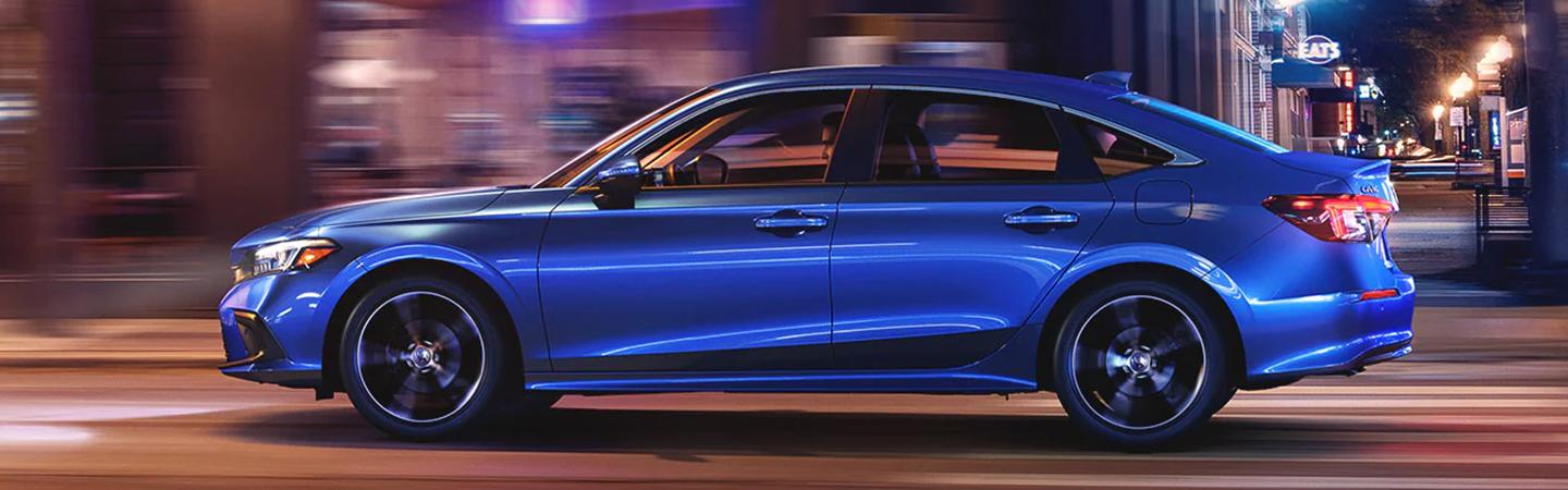 blue 2022 Honda Civic