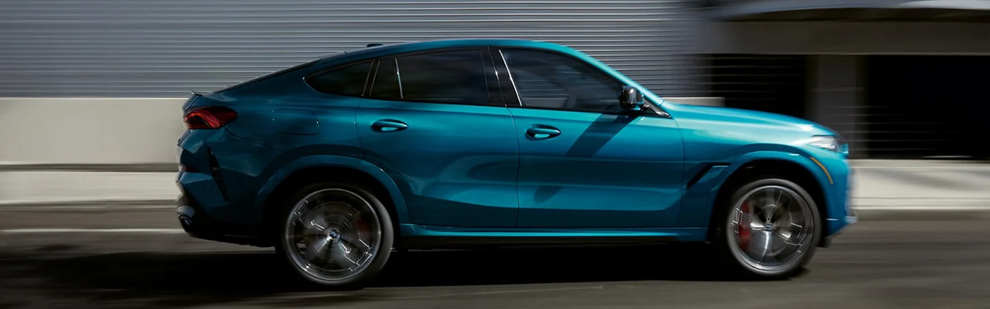 2025 BMW X6 Comparison skyblue color and side view