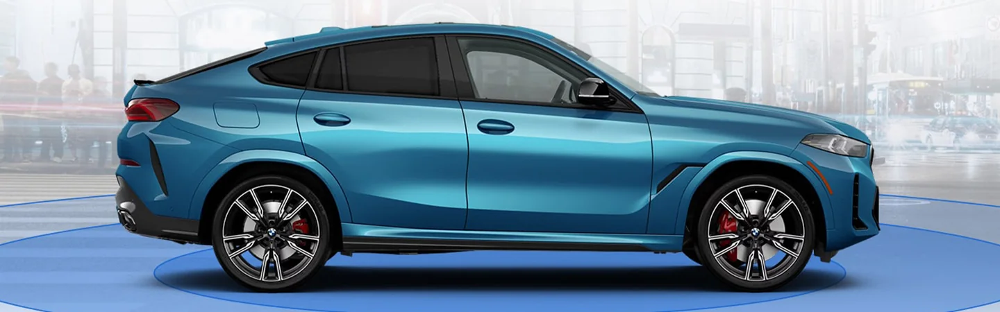 2025 BMW X6 Comparison skyblue color and side view
