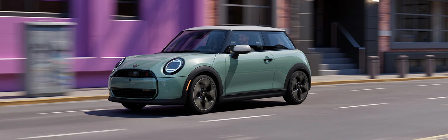 2026 MINI Cooper 2-Door C driving in the city