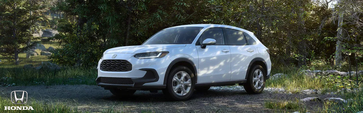 2023 Jeep Compass vs. HR-V front view in white colour