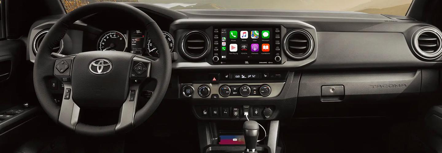 Steering Wheel and Dashboard of 2020 Toyota Tacoma