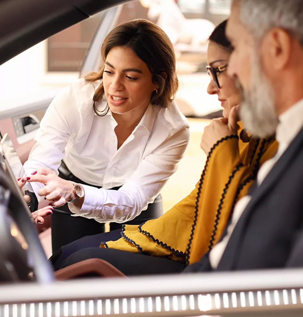 Vehicle interior technology display
