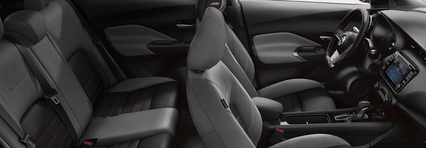 Interior view of the 2021 Nissan Kicks 