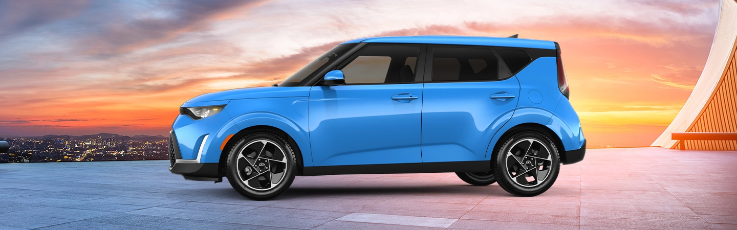 red 2025 Kia Soul profile