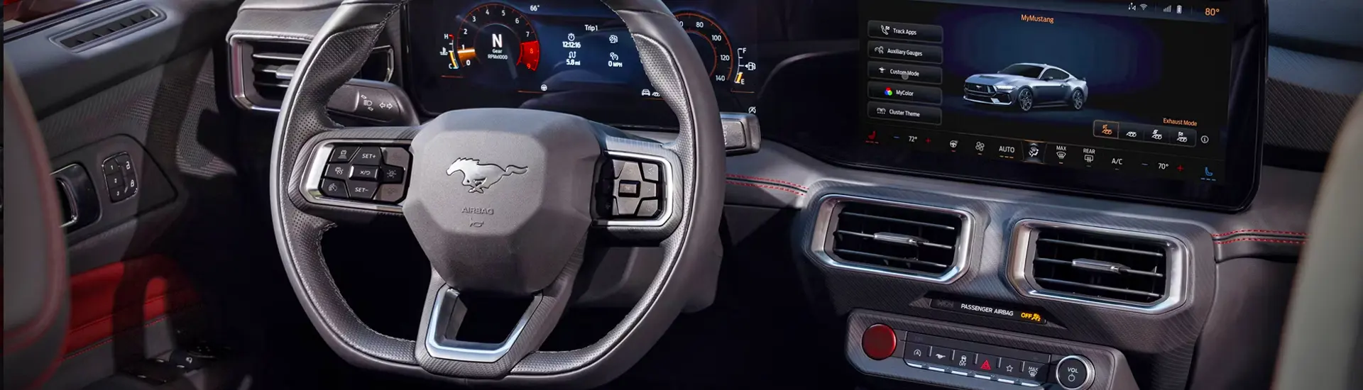 inside the new Ford Mustang