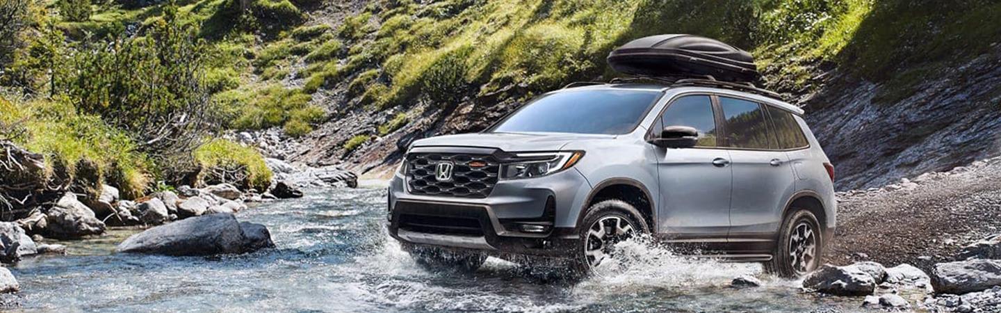 2022 Honda Passport going through creek crossing